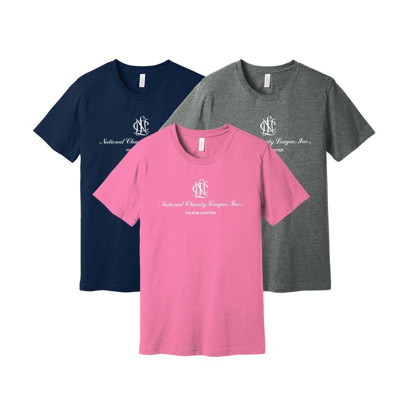 National Charity League Short Sleeve Crew T-Shirt - NCL Folsom Chapter