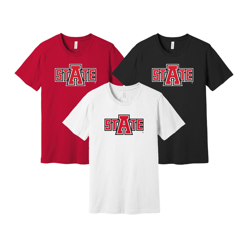 Arkansas State University Short Sleeve T-Shirt - State Logo