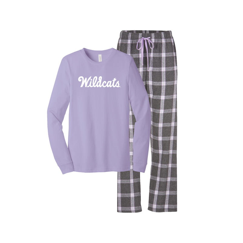 Kansas State Flannel Pajama Set - Wildcats