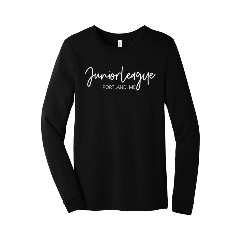 Junior League of Portland Maine - Long Sleeve T-Shirt - Script Tee