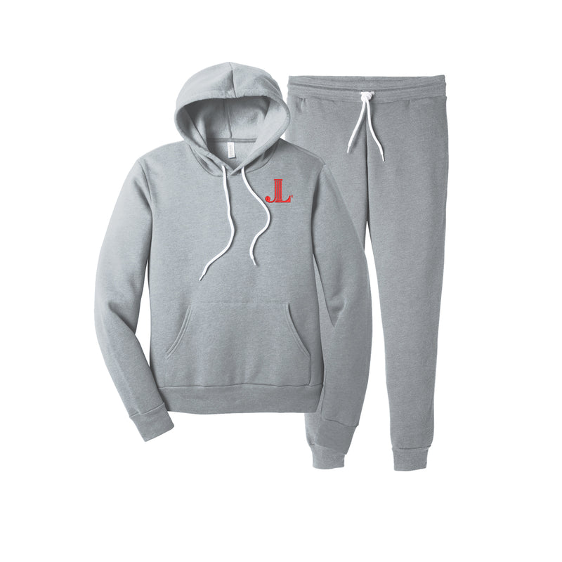 Junior League Luxe Fleece Sweatsuit - JL Icon Hooded Sweatshirt & Matching Joggers