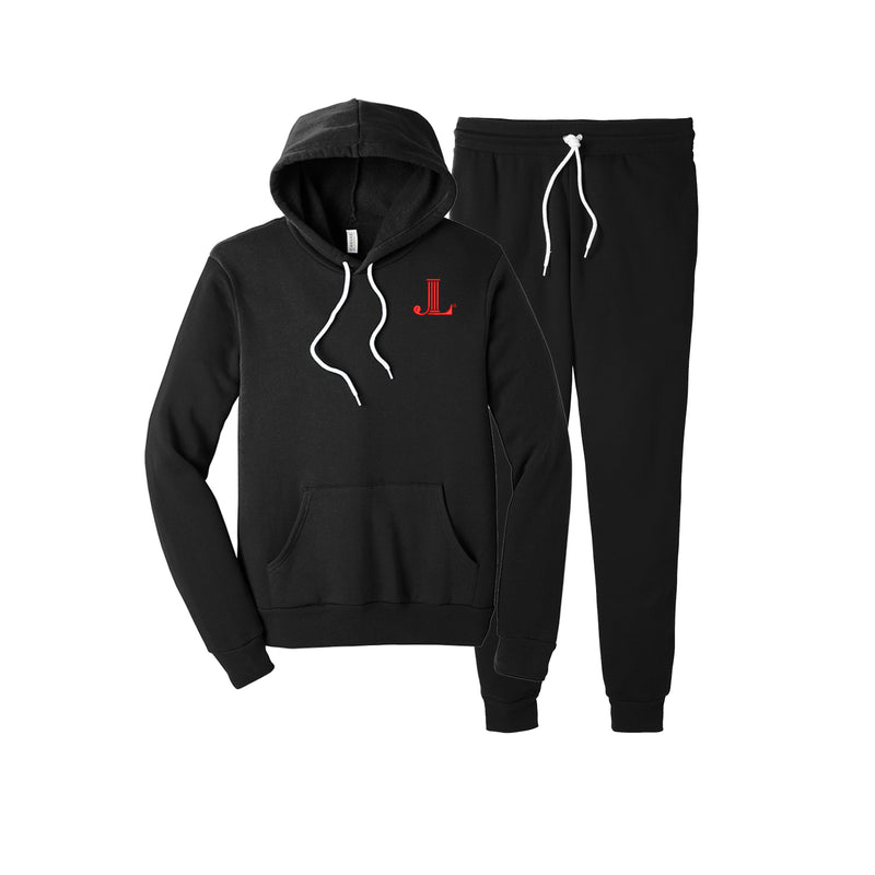 Junior League Luxe Fleece Sweatsuit - JL Icon Hooded Sweatshirt & Matching Joggers