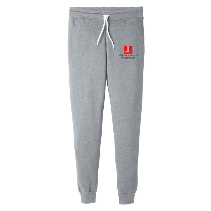 Junior League of Greenwich Luxe Fleece Joggers - JL Greenwich Logo Sweatpants