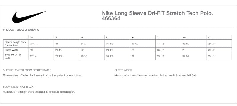 Samford University Nike Long Sleeve Dri-FIT Stretch Tech Polo