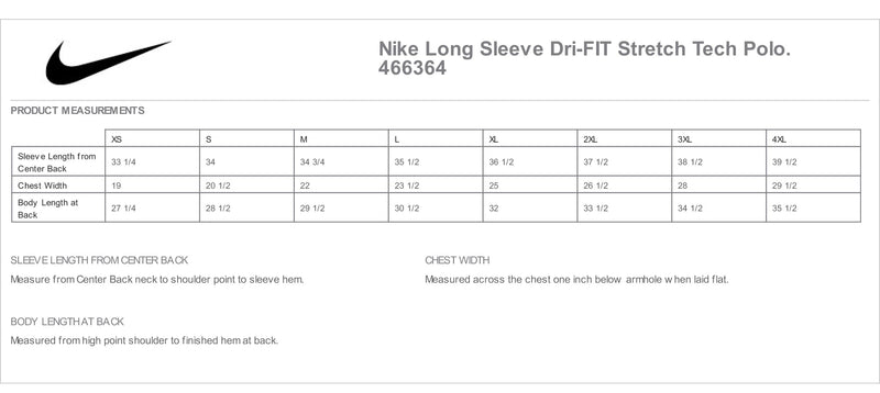 University of Tampa Nike Long Sleeve Dri-FIT Stretch Tech Polo