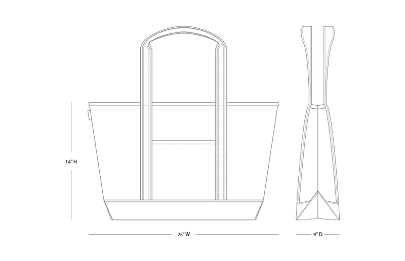 Junior League Canvas Boat Tote - Icon Logo Tote