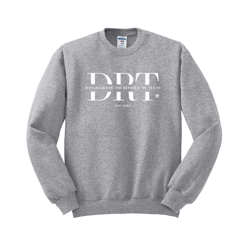 Daughters of the Republic of Texas - Split Logo Crewneck Sweatshirt