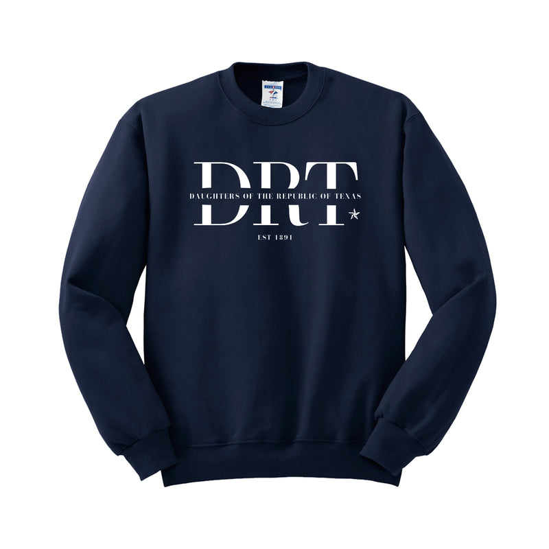 Daughters of the Republic of Texas - Split Logo Crewneck Sweatshirt