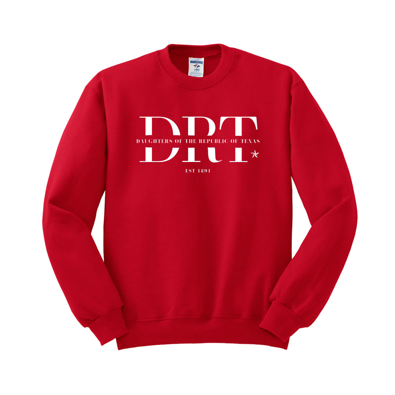 Daughters of the Republic of Texas - Split Logo Crewneck Sweatshirt