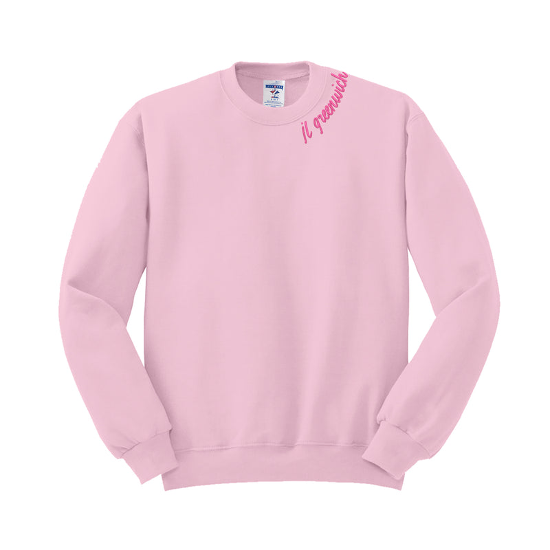 Junior League of Greenwich Crewneck Sweatshirt - JL Greenwich Stitched Neck Logo