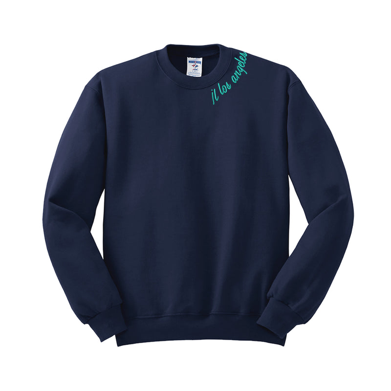 Junior League of Los Angeles Crewneck Sweatshirt - JL Los Angeles Stitched Neck Logo
