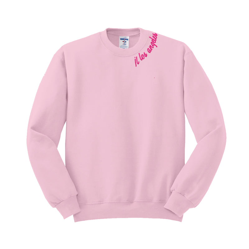 Junior League of Los Angeles Crewneck Sweatshirt - JL Los Angeles Stitched Neck Logo