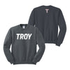 Troy University Crewneck Sweatshirt - Charcoal Grey