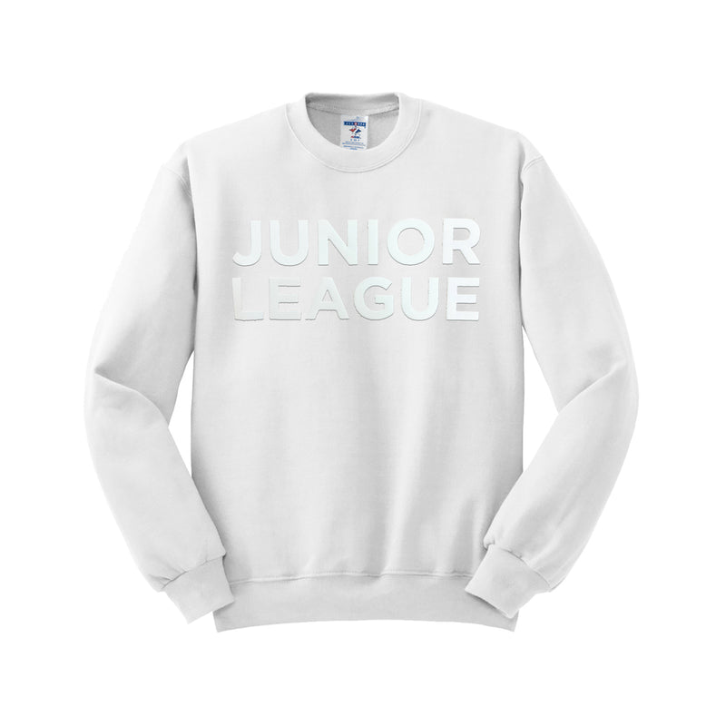 Junior League of Seattle Crewneck Sweatshirt - Puff Print - JUNIOR LEAGUE SEATTLE
