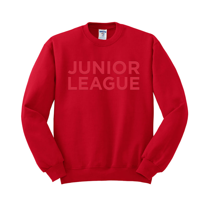 Junior League of Seattle Crewneck Sweatshirt - Puff Print - JUNIOR LEAGUE SEATTLE