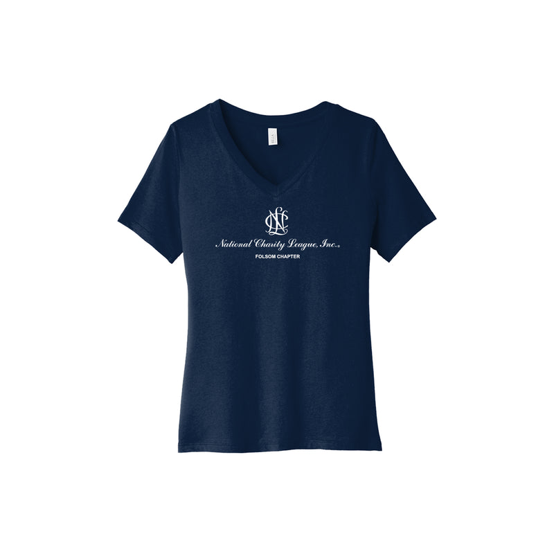 National Charity League V-Neck T-Shirt - NCL Folsom Chapter