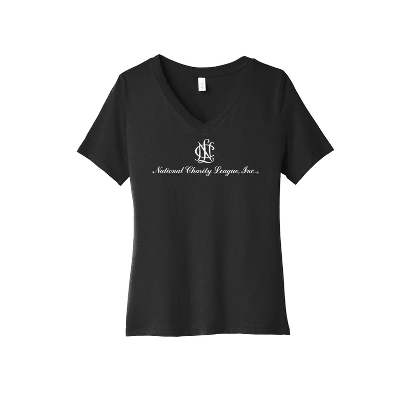 National Charity League V-Neck T-Shirt - NCL Logo Tee - San Dieguito