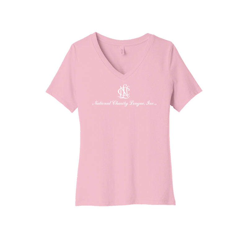 National Charity League V-Neck T-Shirt - NCL Logo Tee - San Dieguito