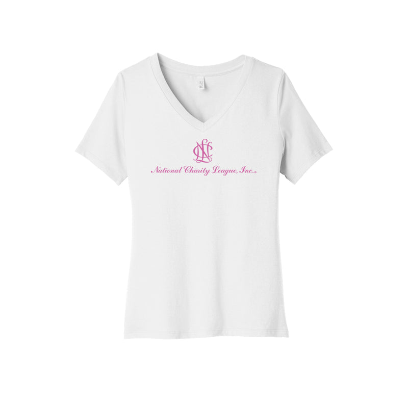 National Charity League V-Neck T-Shirt - NCL Logo Tee - San Dieguito