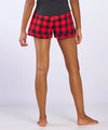 Austin Peay Flannel Boxer Shorts- Ladies