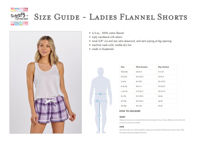University of Tampa Flannel Boxers - Ladies