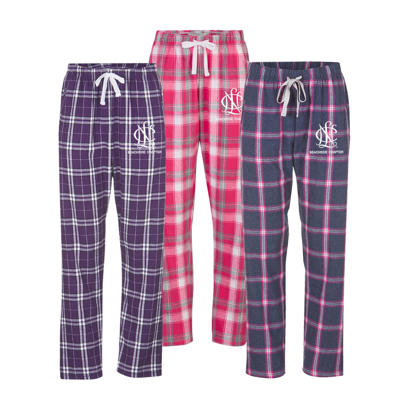 National Charity League Ladies Flannel Pants - NCL Beachside Chapter
