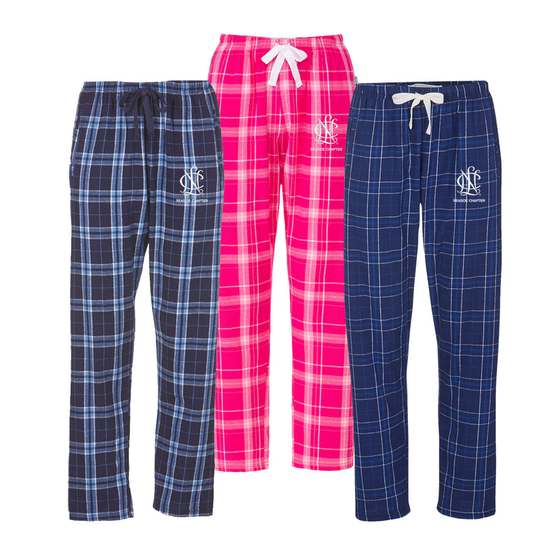 National Charity League Ladies Flannel Pants - NCL Seaside Chapter