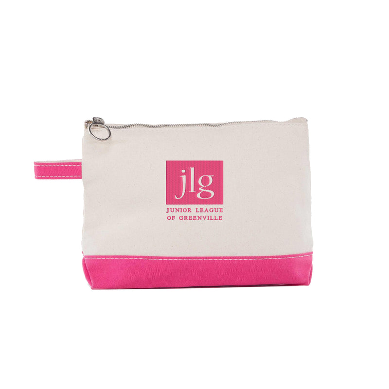 Junior League of Greenville Cosmetic Bag - JLG Logo