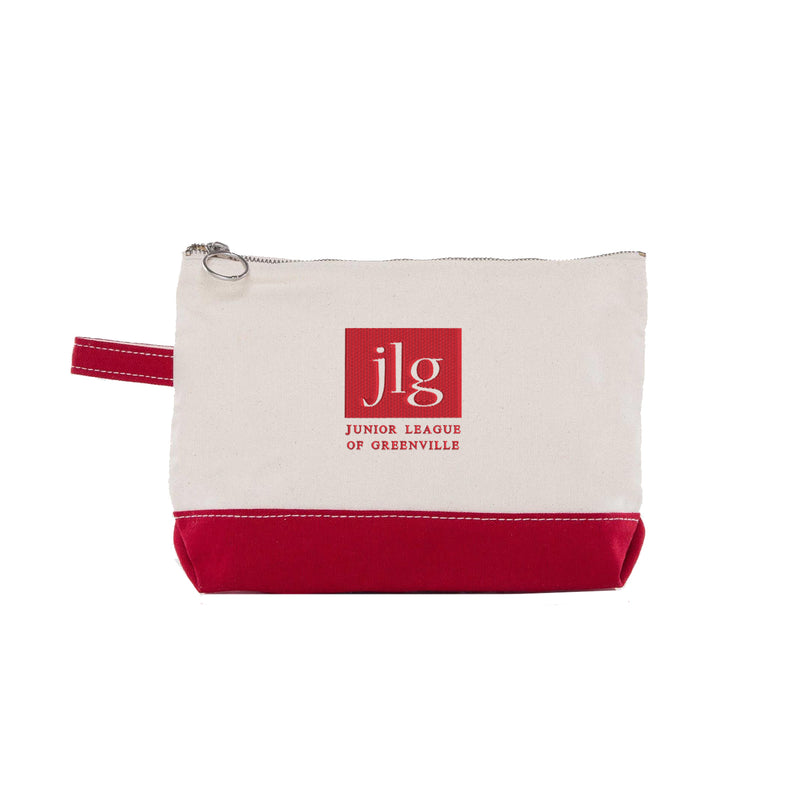 Junior League of Greenville Cosmetic Bag - JLG Logo