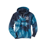 NCL Tie Dye Pullover Hoodie with Left Chest NCL Logo - Divine