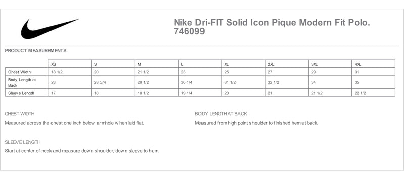 Samford University Nike Dri-FIT Solid Icon Pique Modern Fit Polo