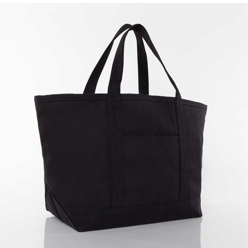 Junior League Canvas Tote - Logo Tote - Black