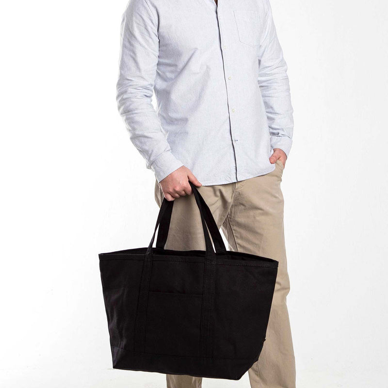 Junior League Canvas Tote - Logo Tote - Black