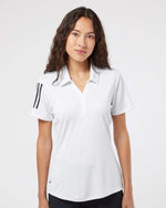 Troy University Adidas Women's Floating 3-Stripes Polo - Choice of Logo