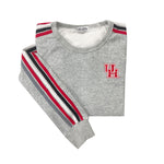 University of Houston Striped Crewneck Sweatshirt