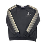 Junior League of Greenwich Striped Crewneck Luxe Fleece Sweatshirt - JL Greenwich Icon