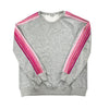 Junior League Striped Crewneck Luxe Fleece Sweatshirt - JL Icon - Pinks - FINAL SALE