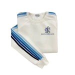 National Charity League Striped Crewneck Luxe Fleece Sweatshirt - NCL Manhattan-Hermosa Chapter