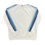 Striped Crewneck Luxe Fleece Sweatshirt - Plain