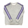 Kansas State University Striped Crewneck Sweatshirt