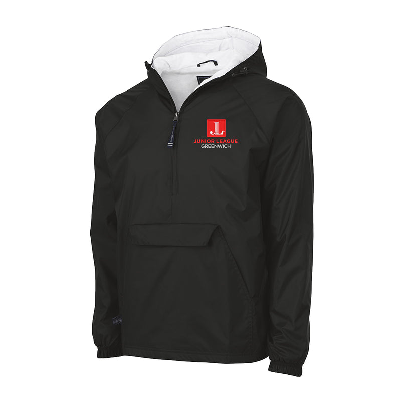 Junior League of Greenwich Lined Windbreaker Anorak - JL Greenwich Logo