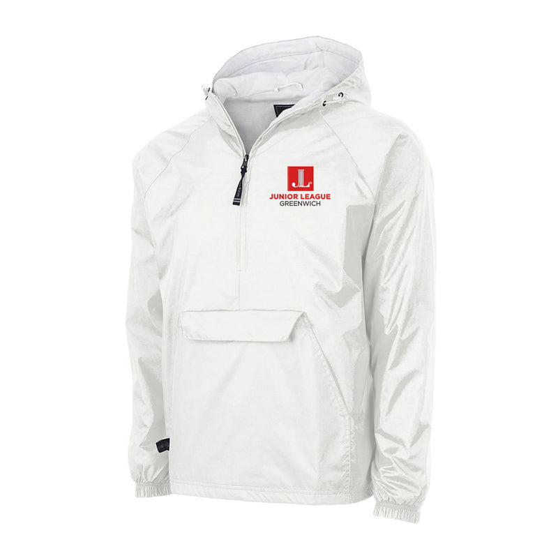 Junior League of Greenwich Lined Windbreaker Anorak - JL Greenwich Logo