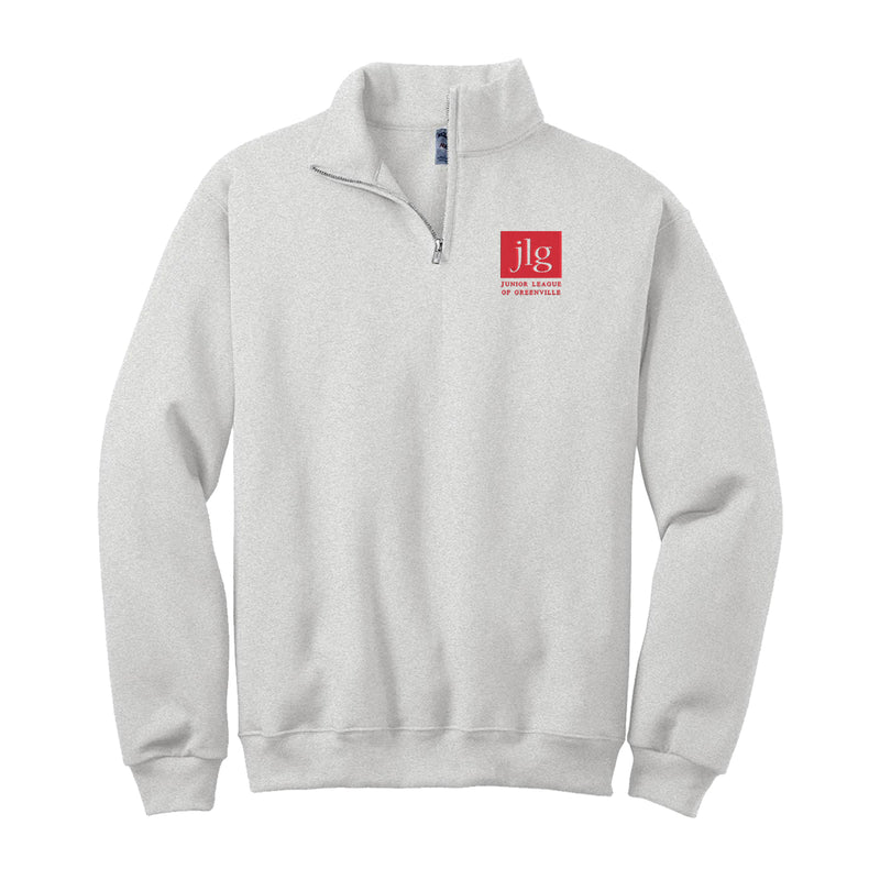 Junior League of Greenville Quarter Zip Pullover - JLG Logo