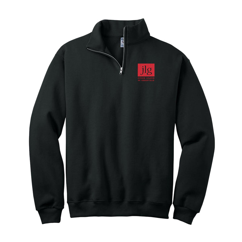 Junior League of Greenville Quarter Zip Pullover - JLG Logo