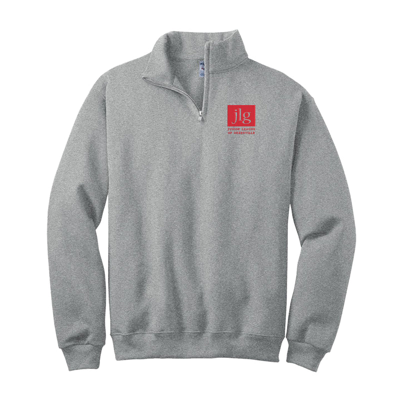 Junior League of Greenville Quarter Zip Pullover - JLG Logo