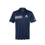 University of South Alabama Adidas 3 Stripe Chest Polo - SA Logo