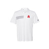 University of South Alabama Adidas 3 Stripe Chest Polo - SA Logo