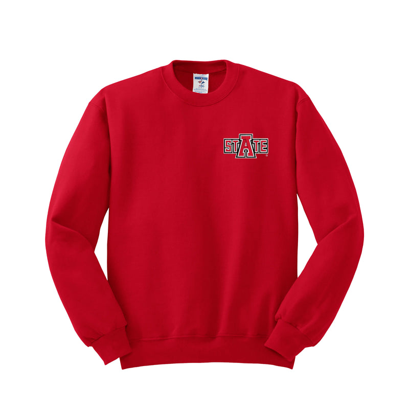 Arkansas State Embroidered Crewneck Sweatshirt