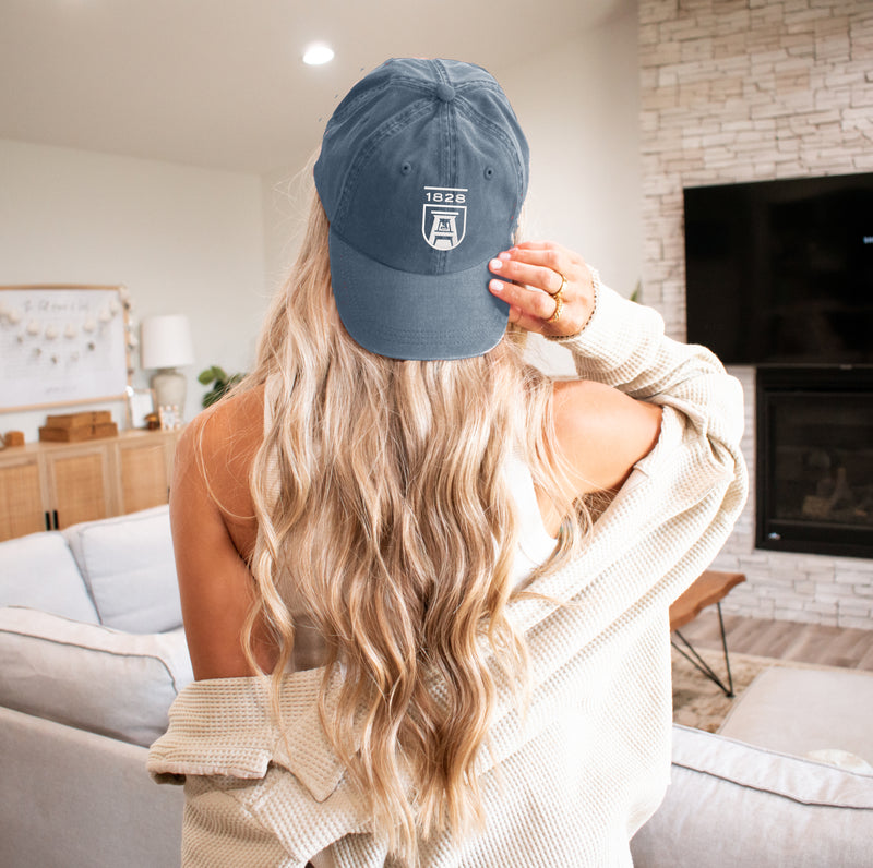 Augusta University 1828 Beach Washed Vintage Baseball Hat