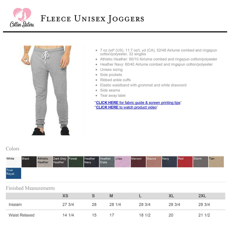 Junior League Luxe Fleece Joggers - JL Brandmark Patch Sweatpants